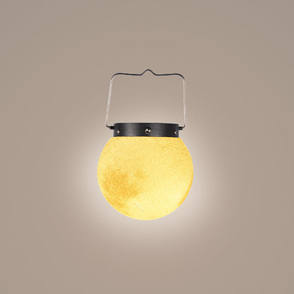 Ray Moon Moderne Bubble Glod Pendelleuchte, Metall/Harz/Fiberglas