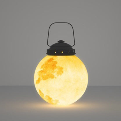 Ray Moon Moderne Bubble Glod Pendelleuchte, Metall/Harz/Fiberglas