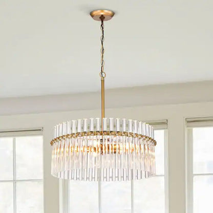 Arisha moderne Ring-LED-Pendelleuchten, klares Glas, Messing, Wohnzimmer/Badezimmer