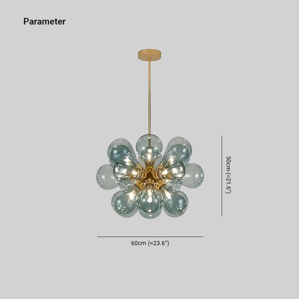 Valentina Chic Cluster-Glasblasen-Pendelleuchte