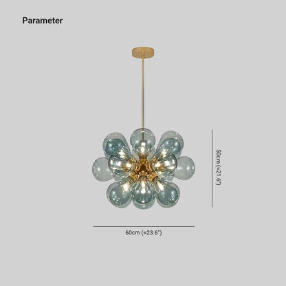 Valentina Chic Cluster-Glasblasen-Pendelleuchte